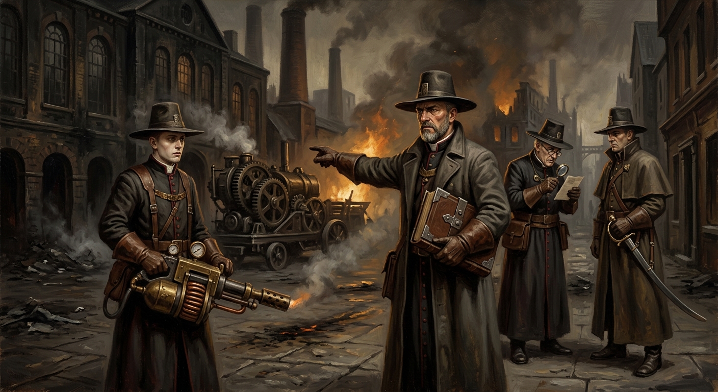 Inquisitor-Purists — Inquisitor-Purists, rendered as oil-painting.