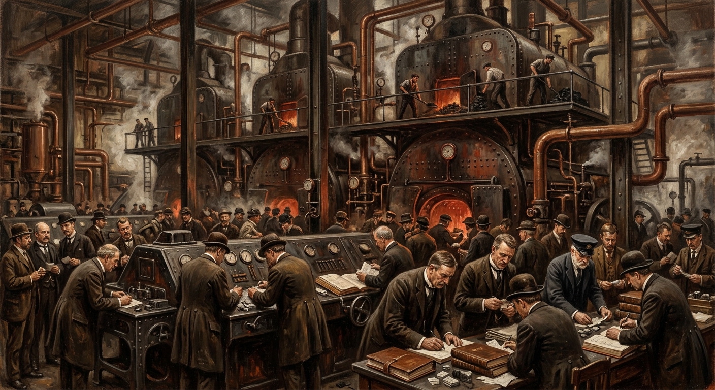 Bureau of Engines & Furnaces — Bureau of Engines & Furnaces, rendered as oil-painting.