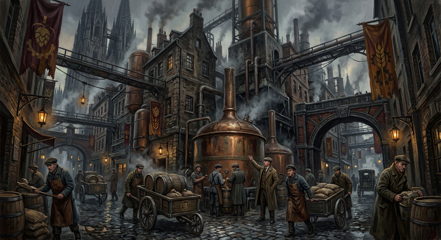 Bräuviertel — Bräuviertel, rendered as oil-painting.