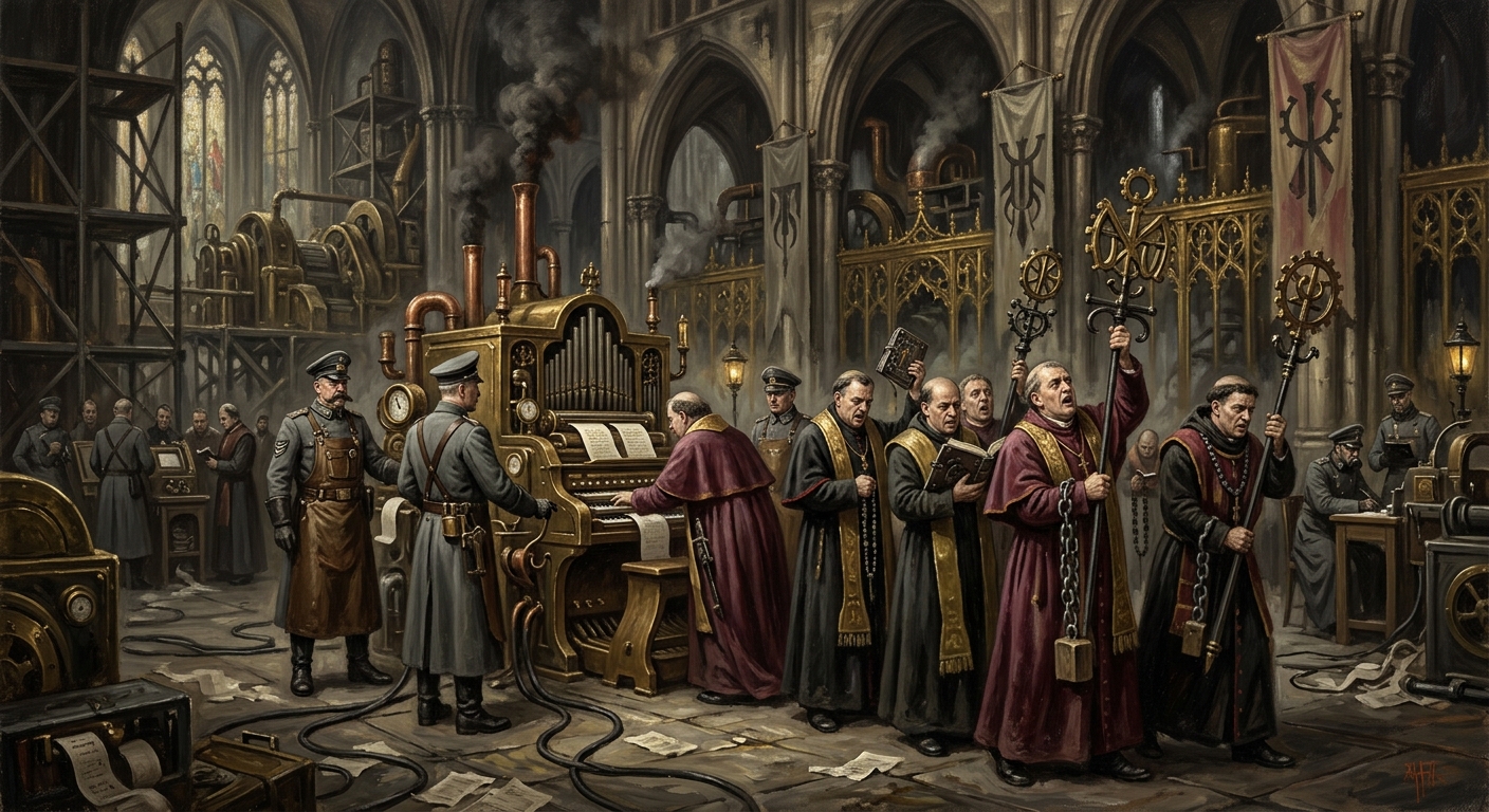 Bavarian Creed Adjustment — Bavarian Creed Adjustment, rendered as oil-painting.