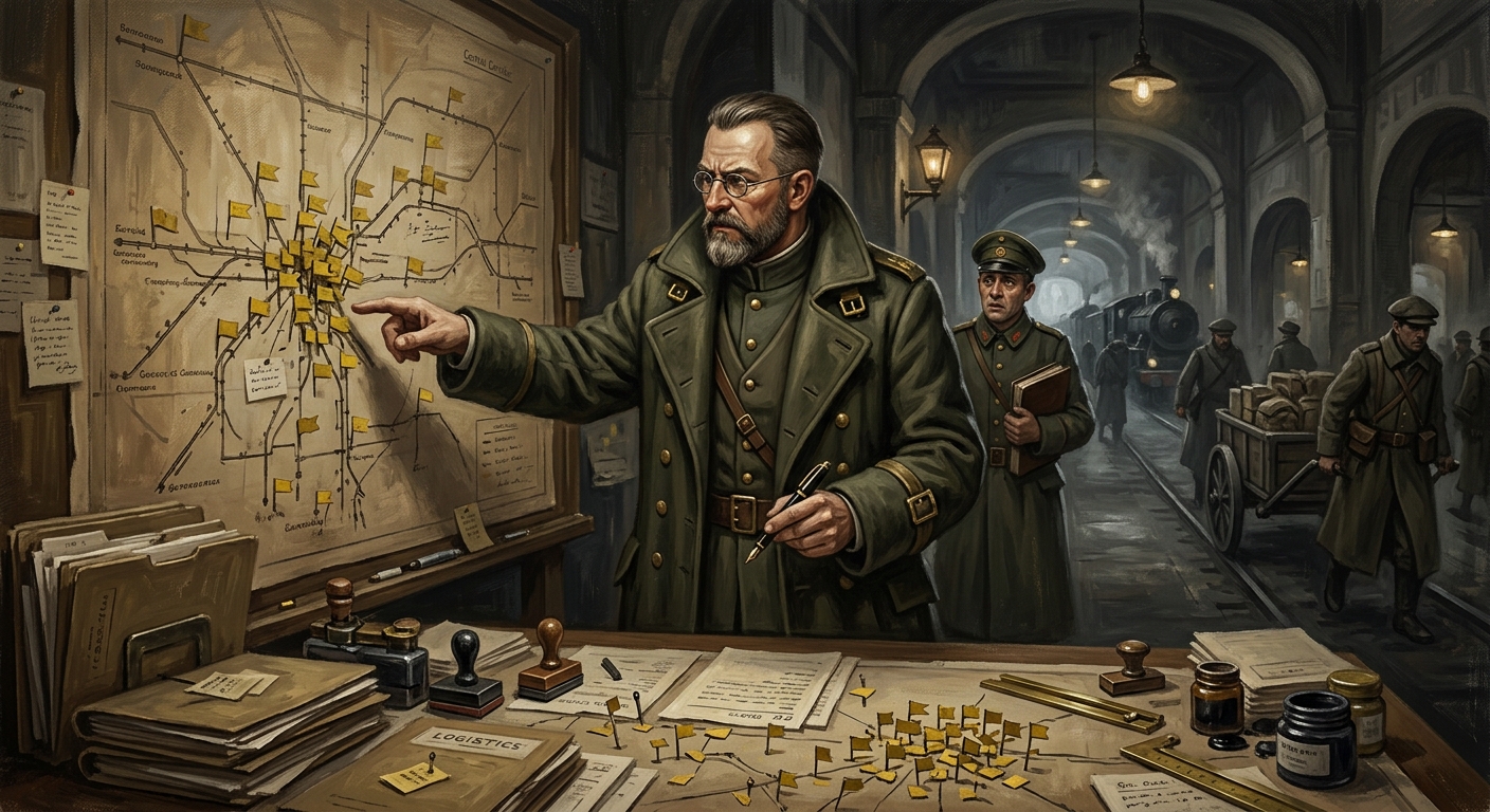 Quartermaster-General Hofer — Quartermaster-General Hofer, rendered as oil-painting.