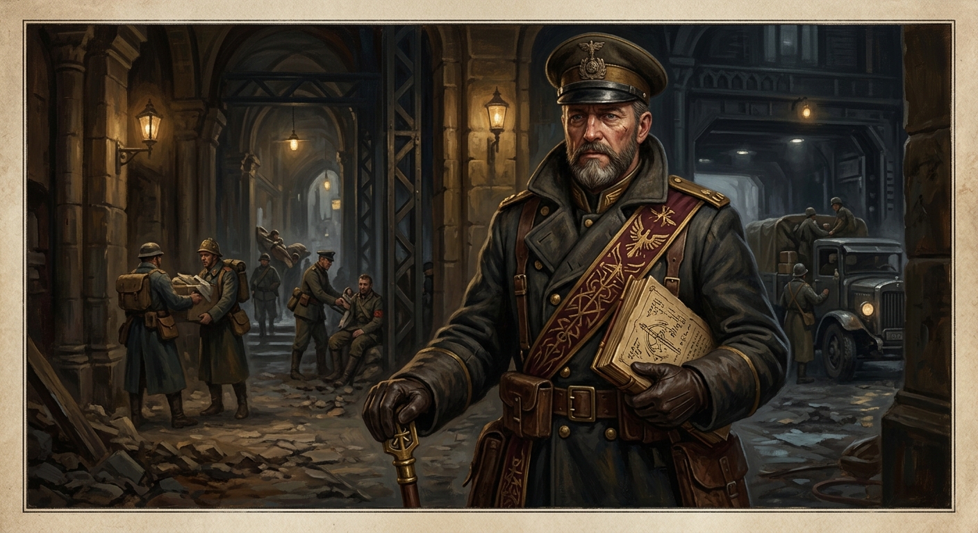 Garrison-Prior Aldric Venn — Garrison-Prior Aldric Venn, rendered as oil-painting.