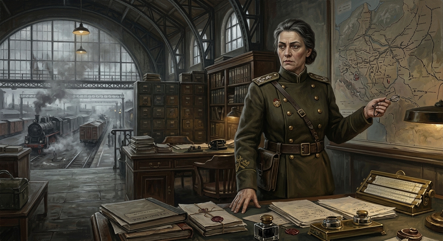 Colonel-Prefect Anya Dzhurova — Colonel-Prefect Anya Dzhurova, rendered as oil-painting.