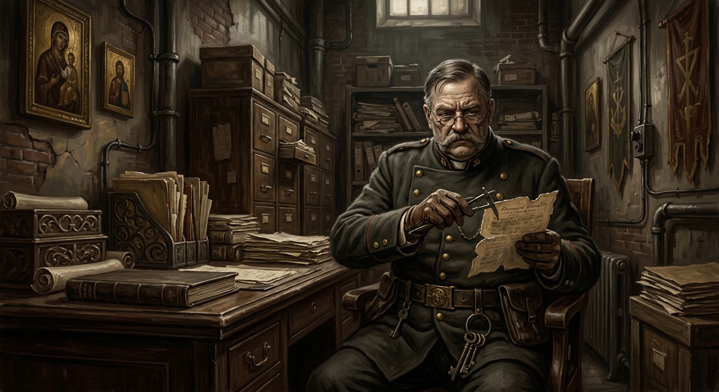 Superintendent Horvath — Superintendent Horvath, rendered as oil-painting.