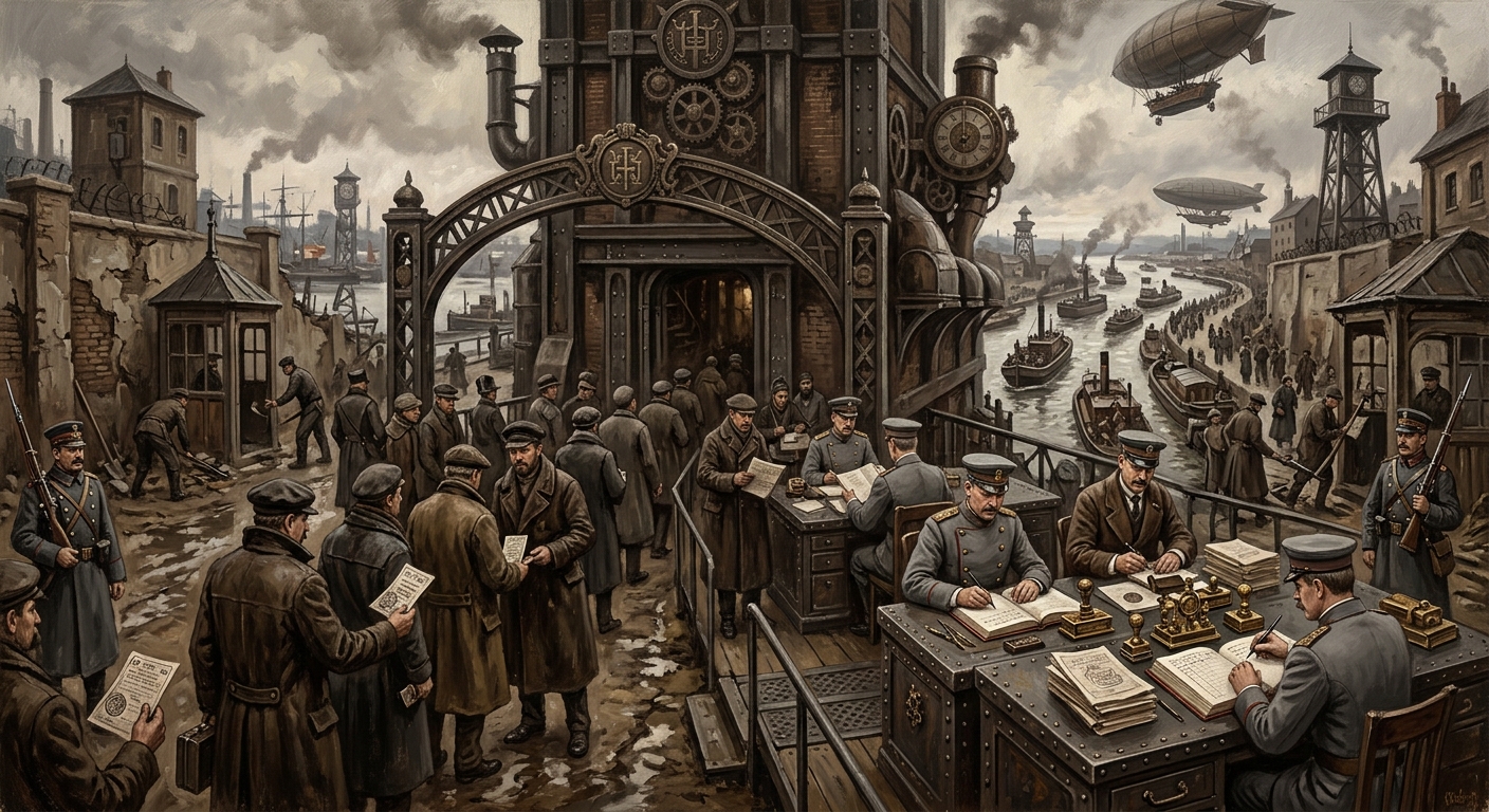 Harmonized Routes Edict — Harmonized Routes Edict, rendered as oil-painting.