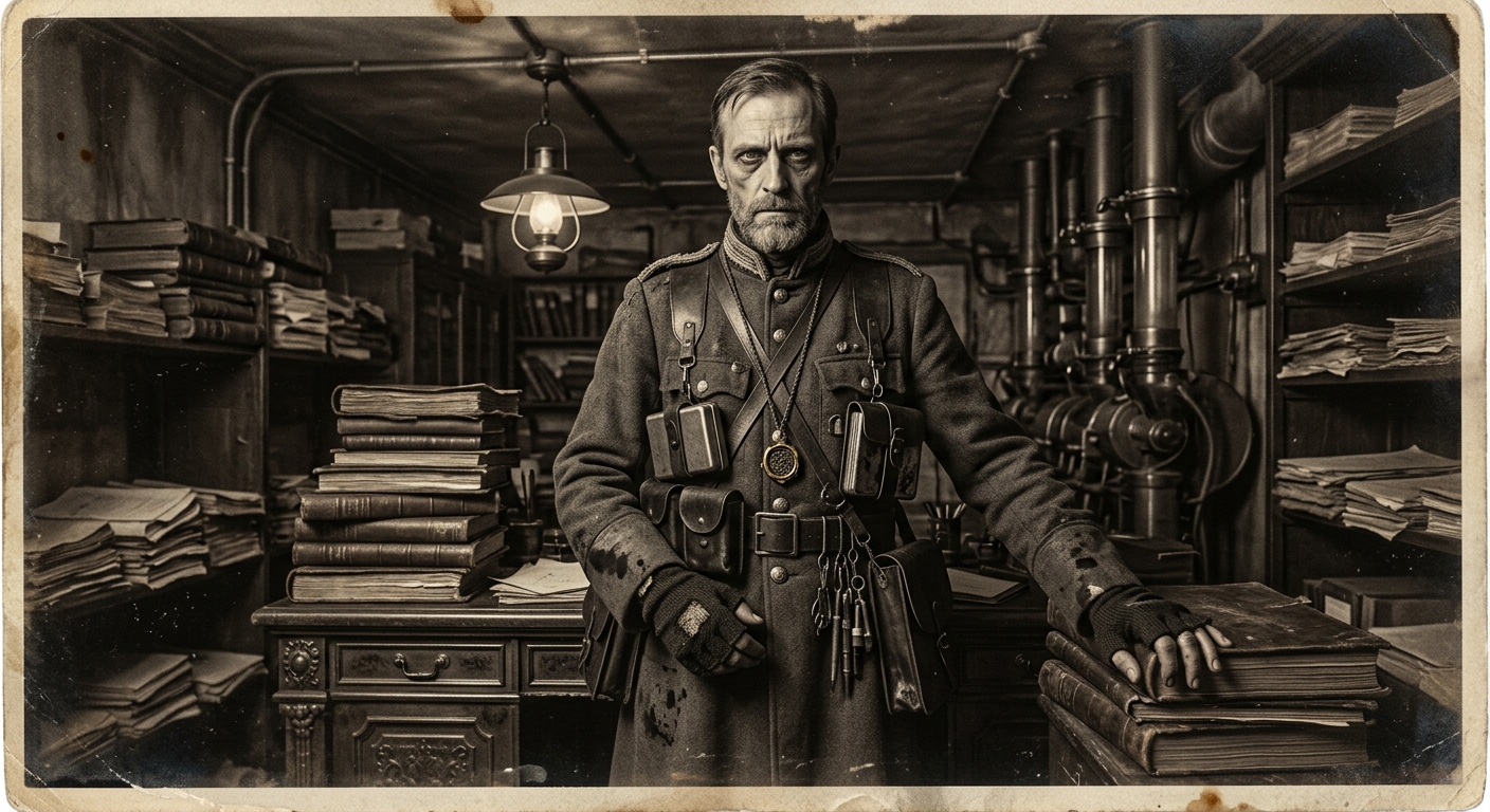 Prior-Scribe Erem Vale — On His Person, rendered as photograph.