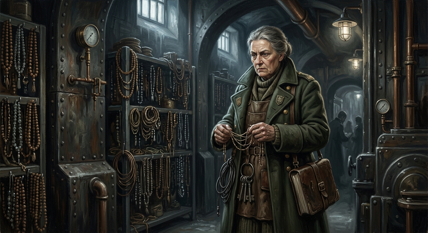 Archivist Keth — Archivist Keth, rendered as oil-painting.