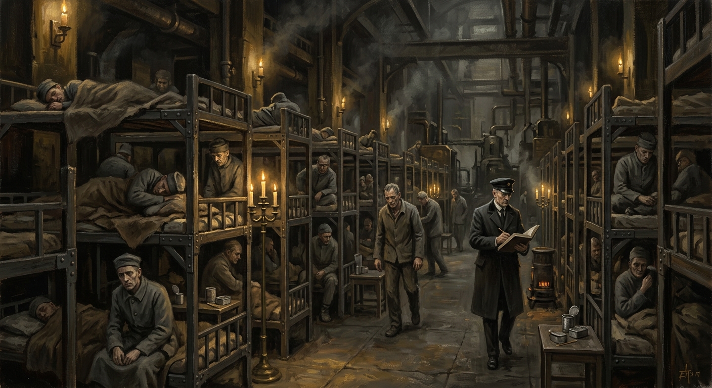 Dorm Rows — Dorm Rows, rendered as oil-painting.