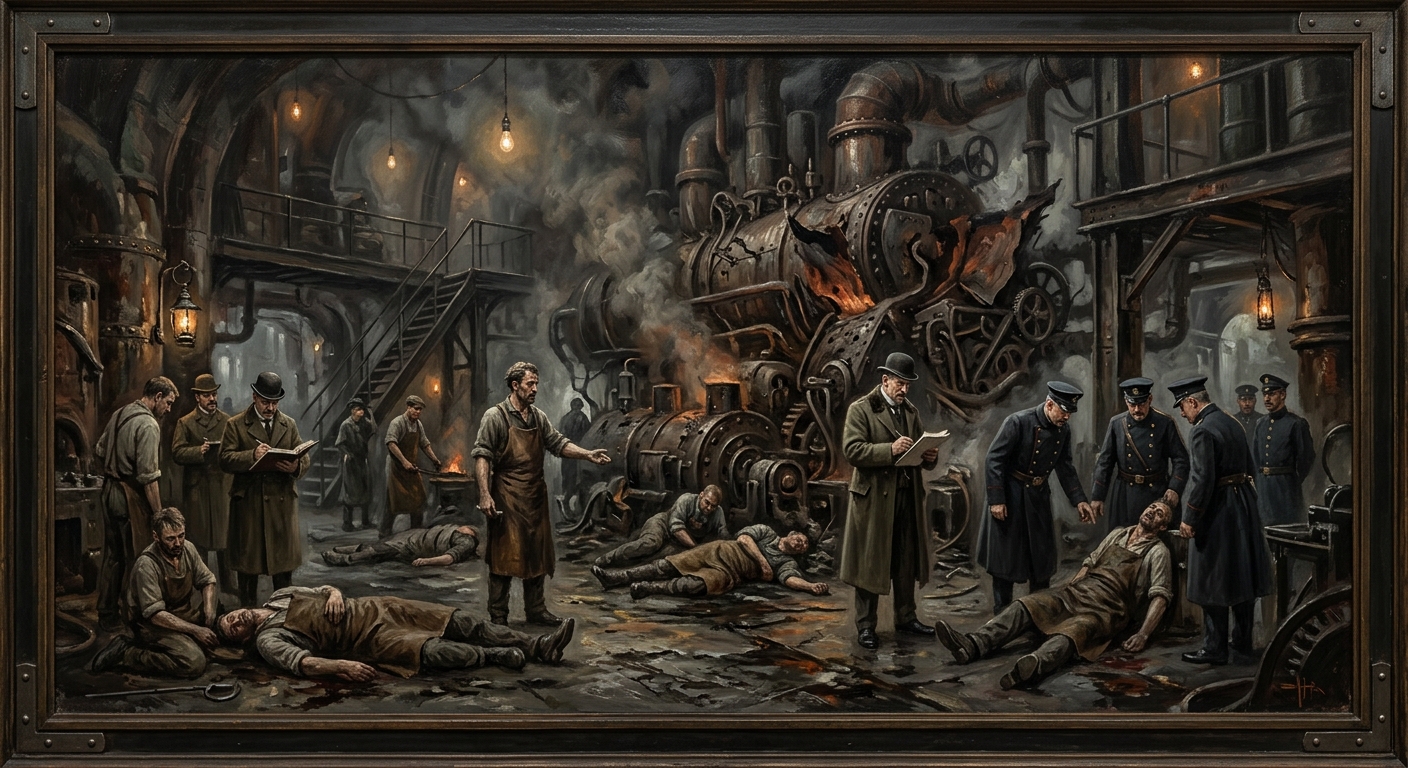 Shackled Flame Incident — Shackled Flame Incident, rendered as oil-painting.