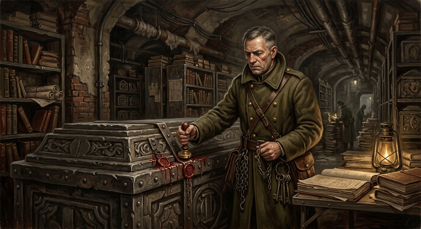 Canon-Warden Albrecht Goss — Canon-Warden Albrecht Goss, rendered as oil-painting.