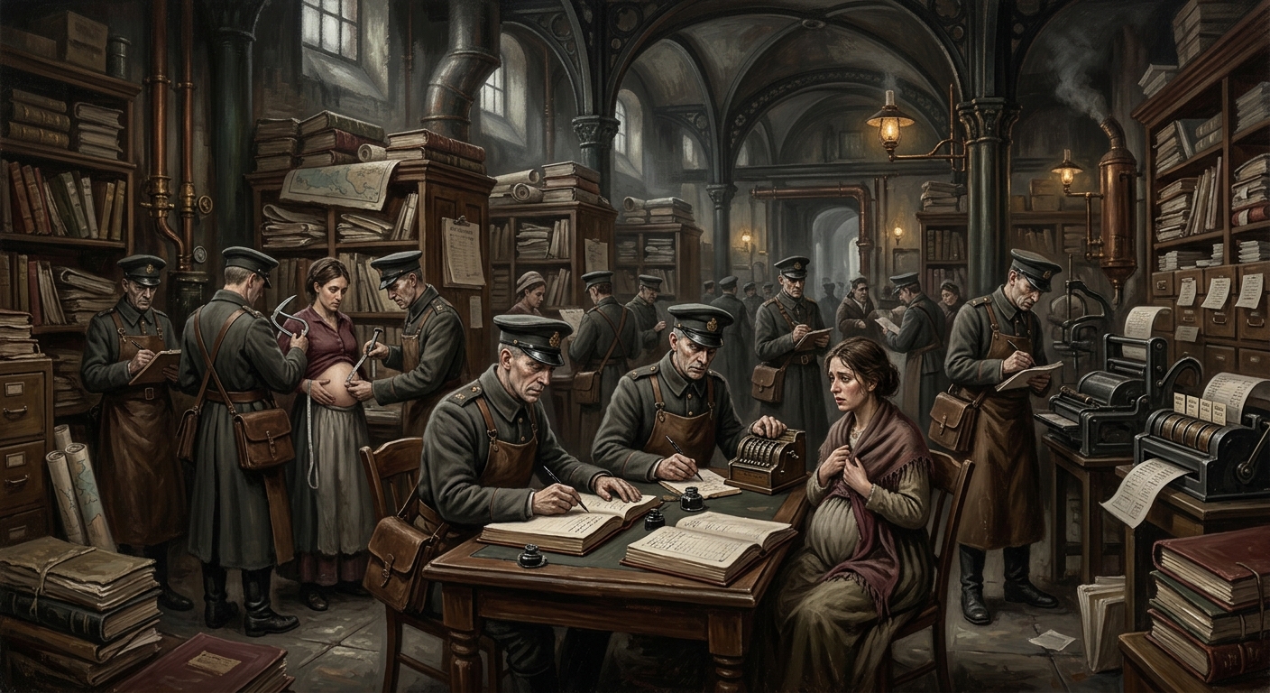 Womb Registrars — Womb Registrars, rendered as oil-painting.