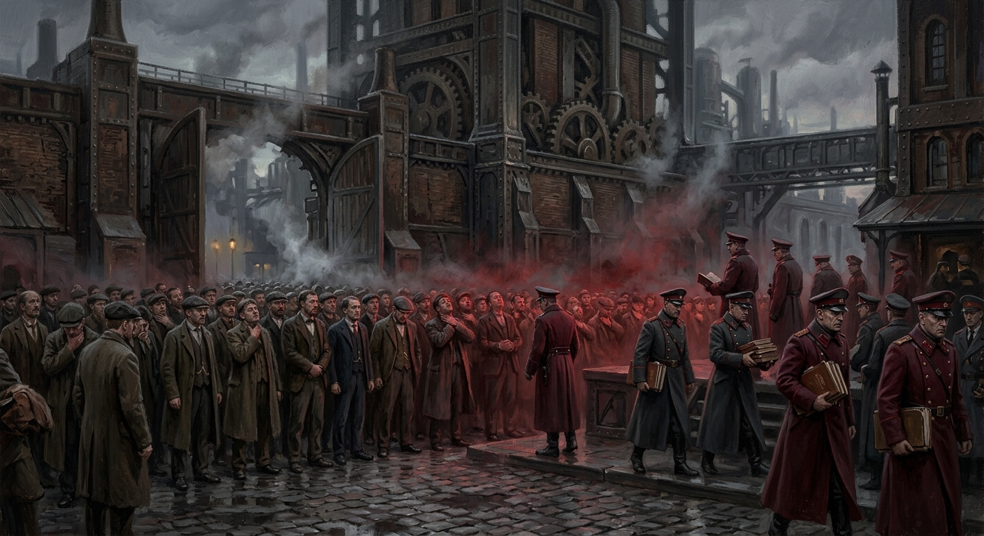 Red Pronunciation A.S. 94 — Red Pronunciation A.S. 94, rendered as oil-painting.