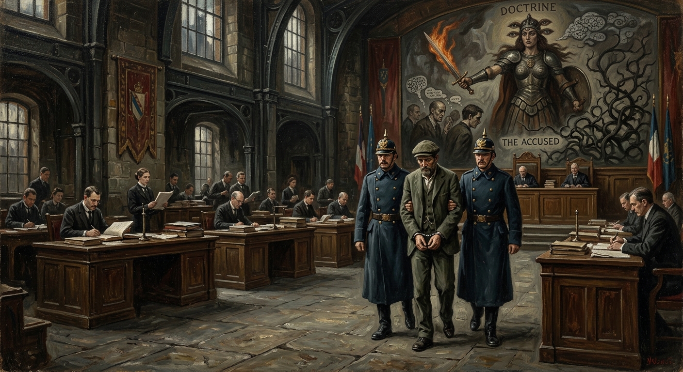 Article 9 of the Catechism of Obedience — Article 9 of the Catechism of Obedience, rendered as oil-painting.