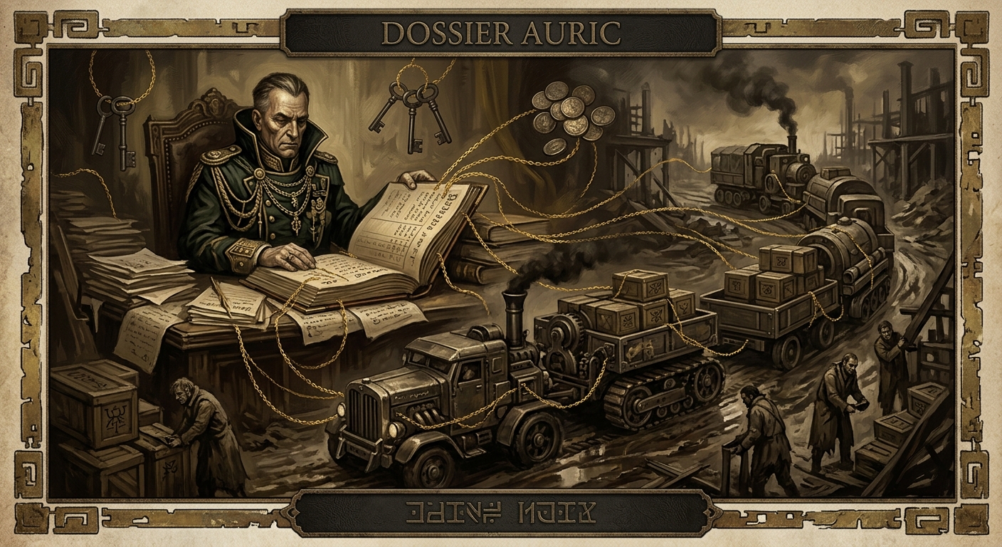 Dossier Auric — Dossier Auric, rendered as oil-painting.