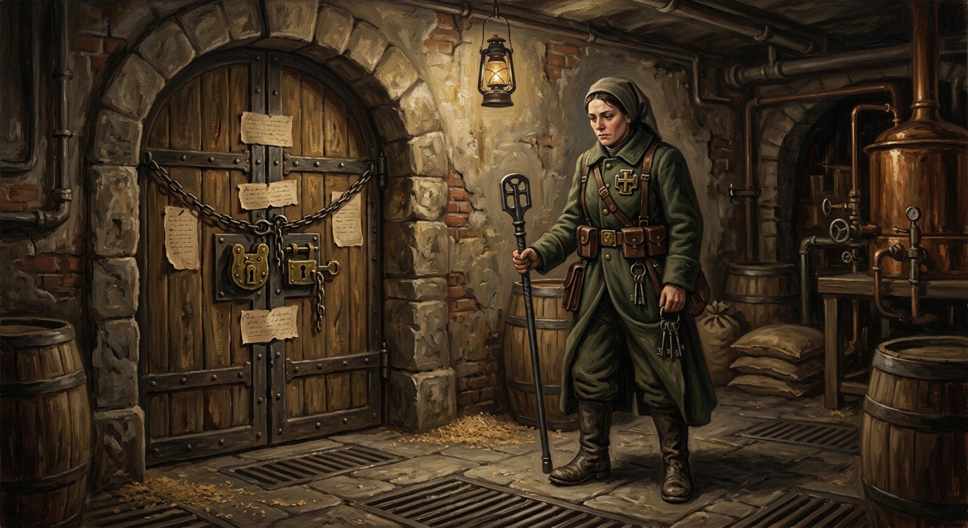 Klara, the Unnamed Guardian — Klara, the Unnamed Guardian, rendered as oil-painting.