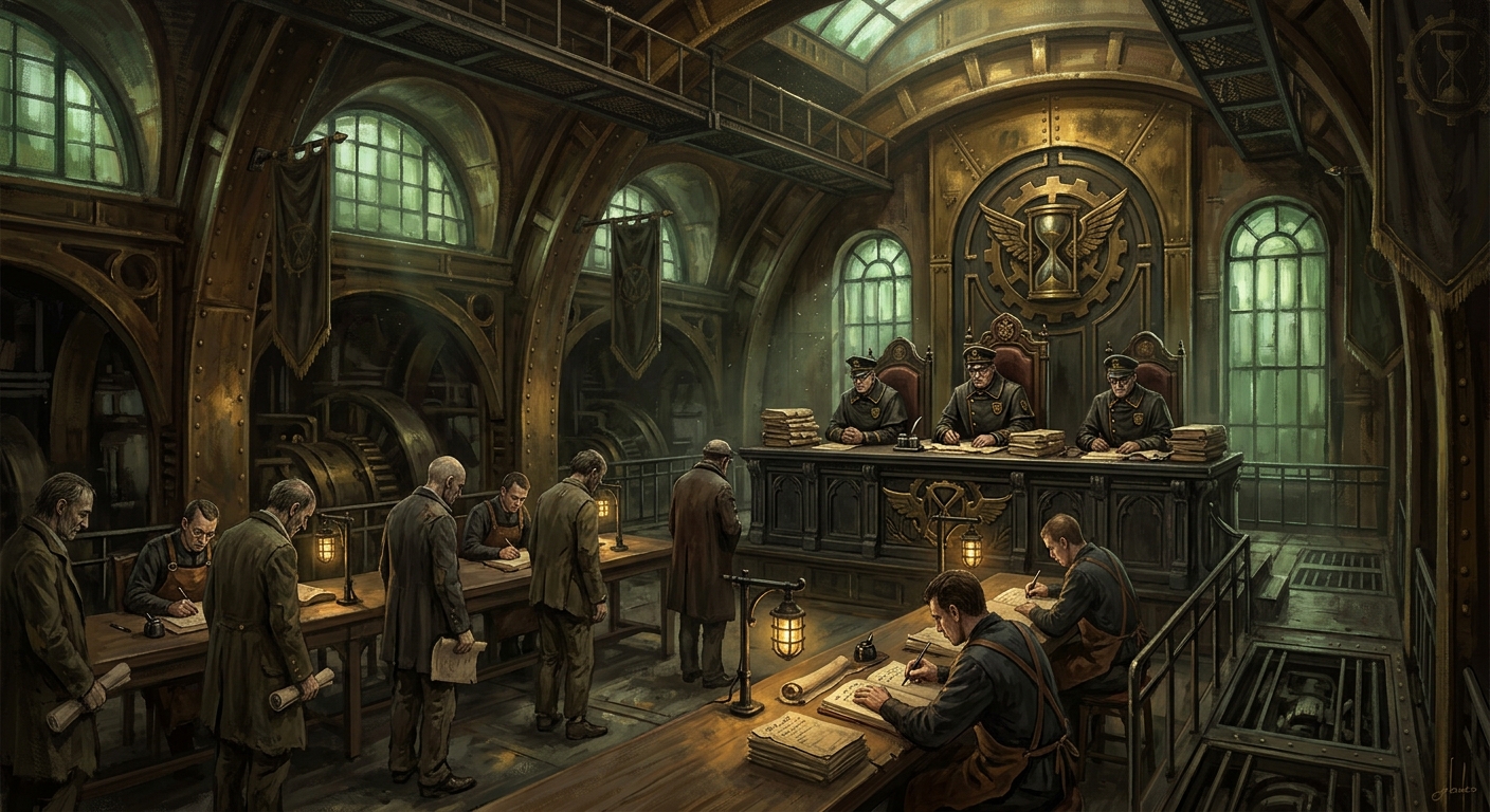 Absolution Hall — Absolution Hall, rendered as oil-painting.