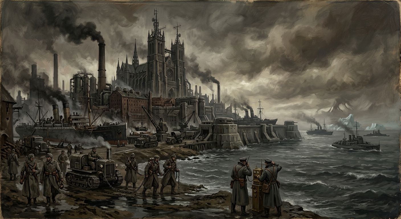The Baltic — The Baltic, rendered as oil-painting.