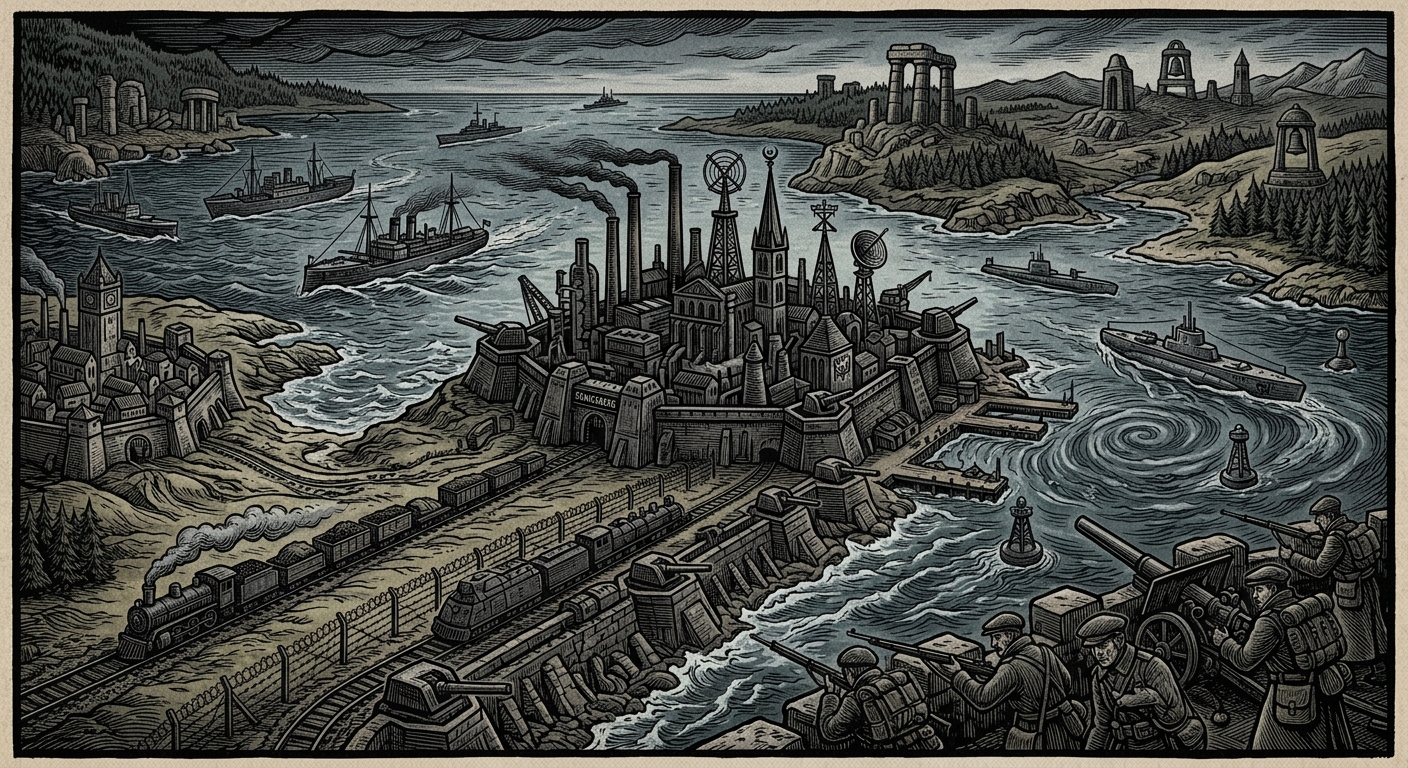 The Baltic — On Königsberg, the Far Nail, rendered as woodcut.