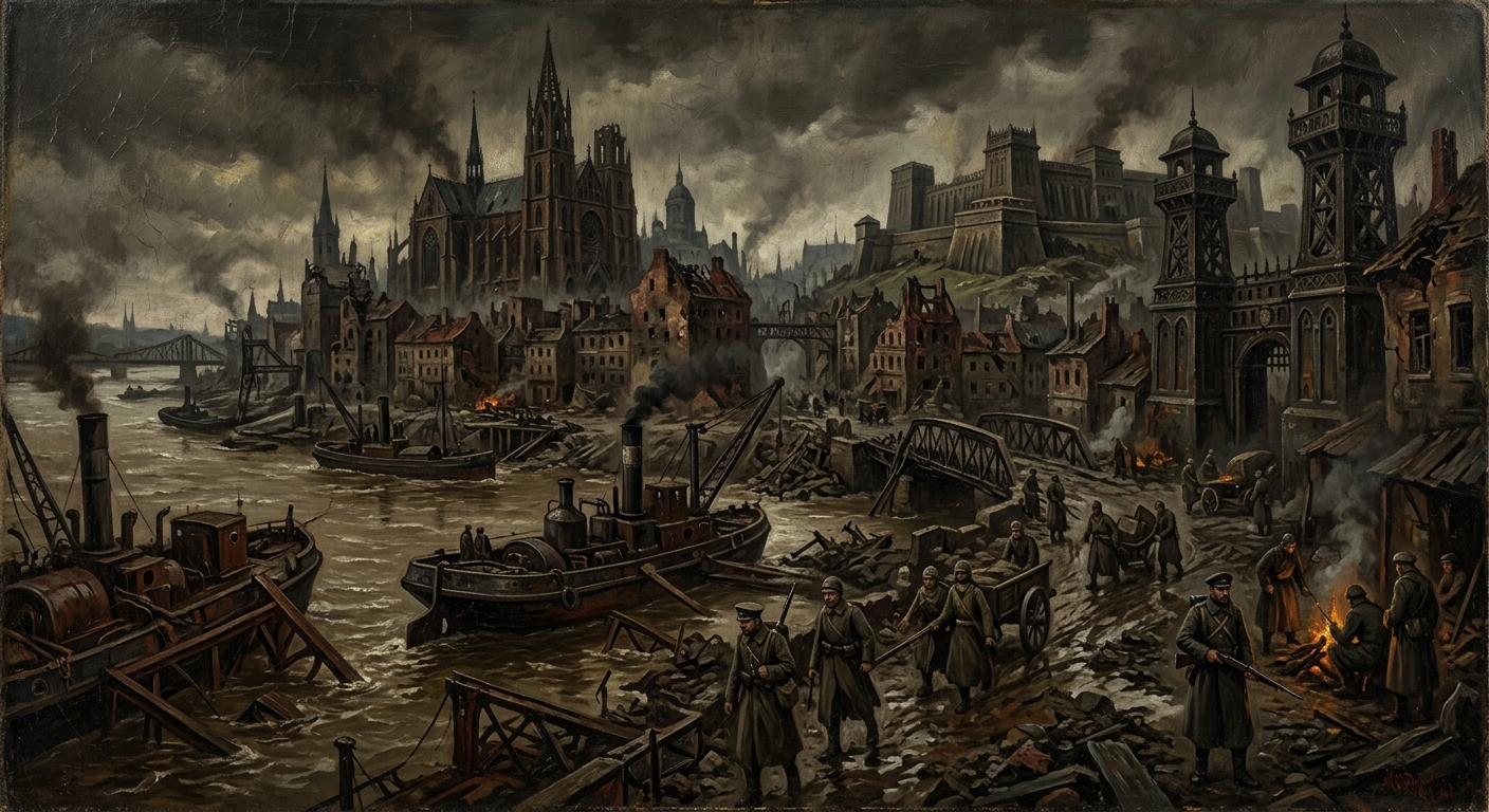 Belgrade — Belgrade, rendered as oil-painting.