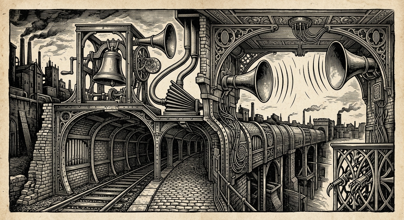 Bellway — On the Anatomy of the Bellway, rendered as woodcut.