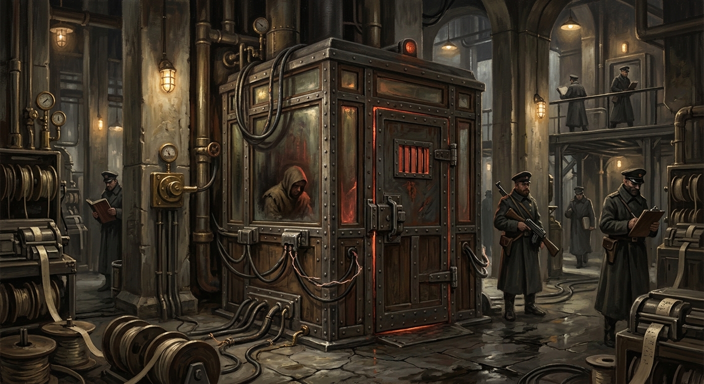 Booth 77 — Booth 77, rendered as oil-painting.