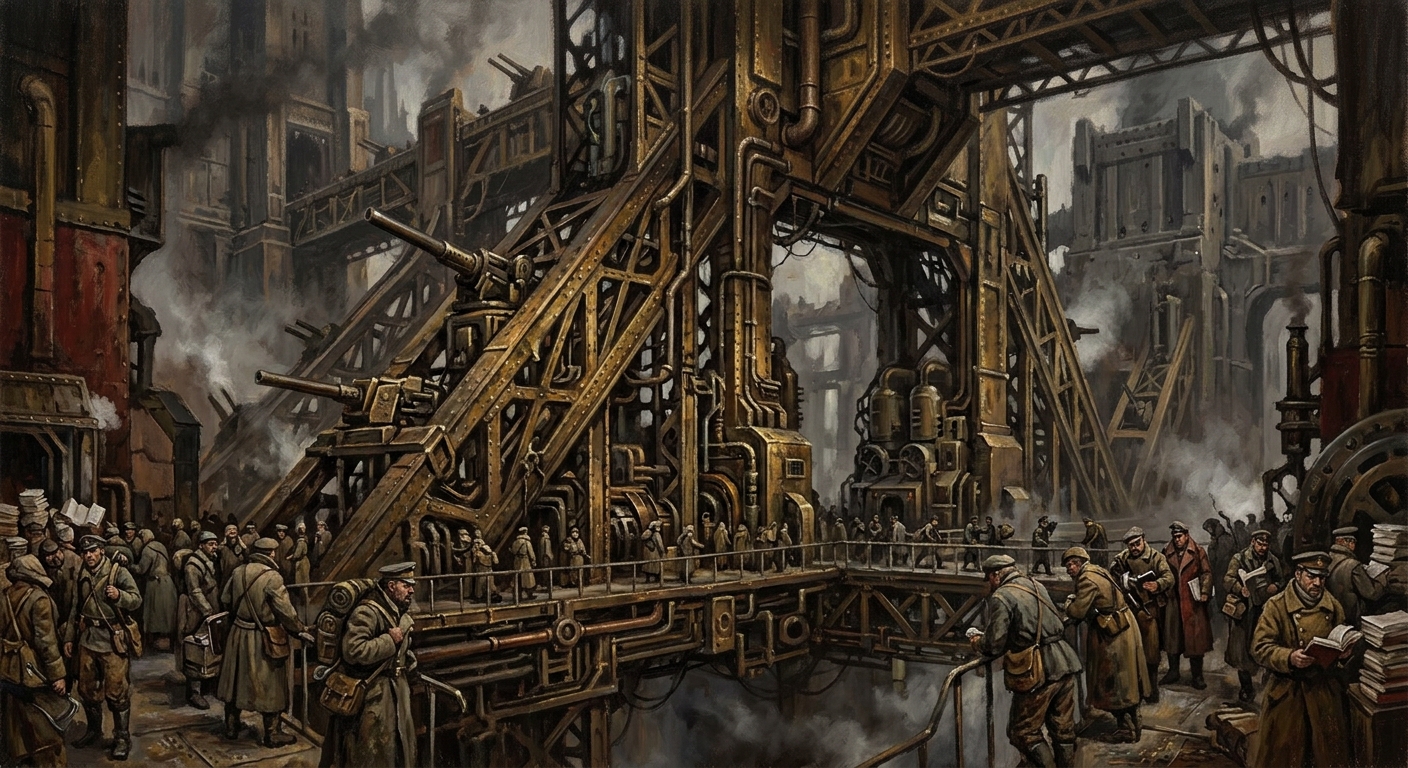 The Brass Ribs — The Brass Ribs, rendered as oil-painting.