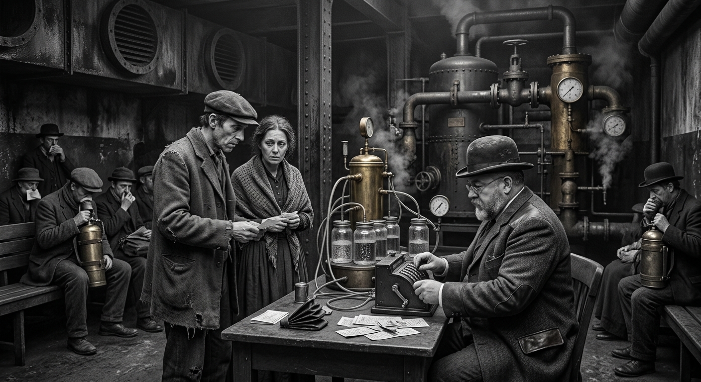 The Breath Office — On Its Origin in Necessity, the Oldest Pimp, rendered as photograph.