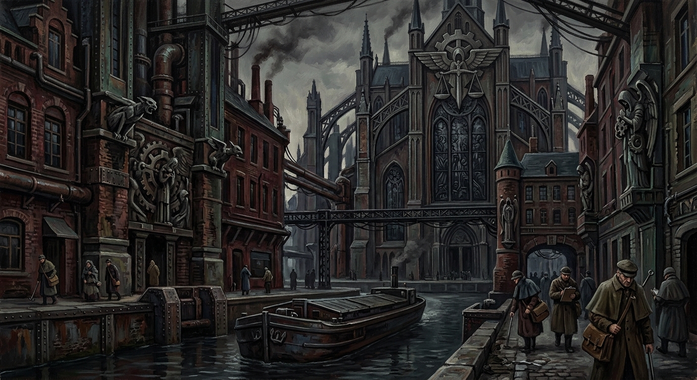 Bruges — Bruges, rendered as oil-painting.