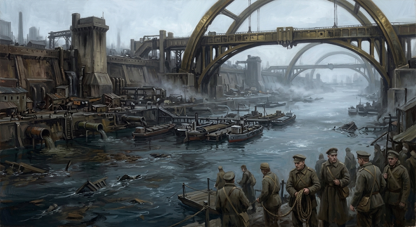 The Bug River — The Bug River, rendered as oil-painting.