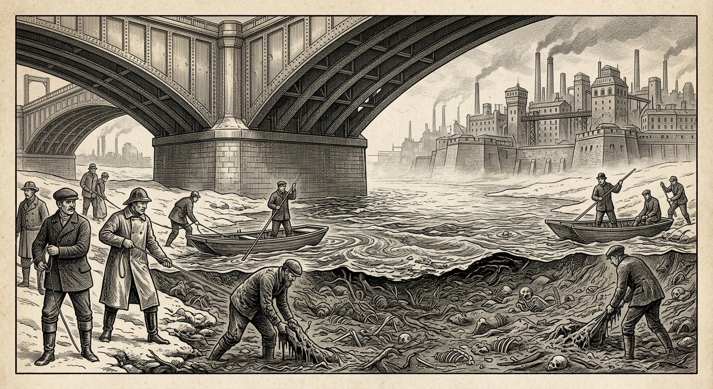 The Bug River — On Flesh-Mud and the Thaw South of the River, rendered as engraving.