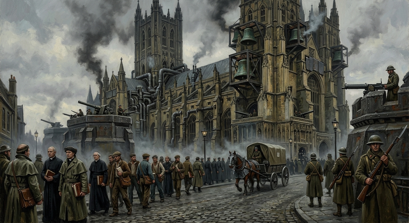 Canterbury — Canterbury, rendered as oil-painting.