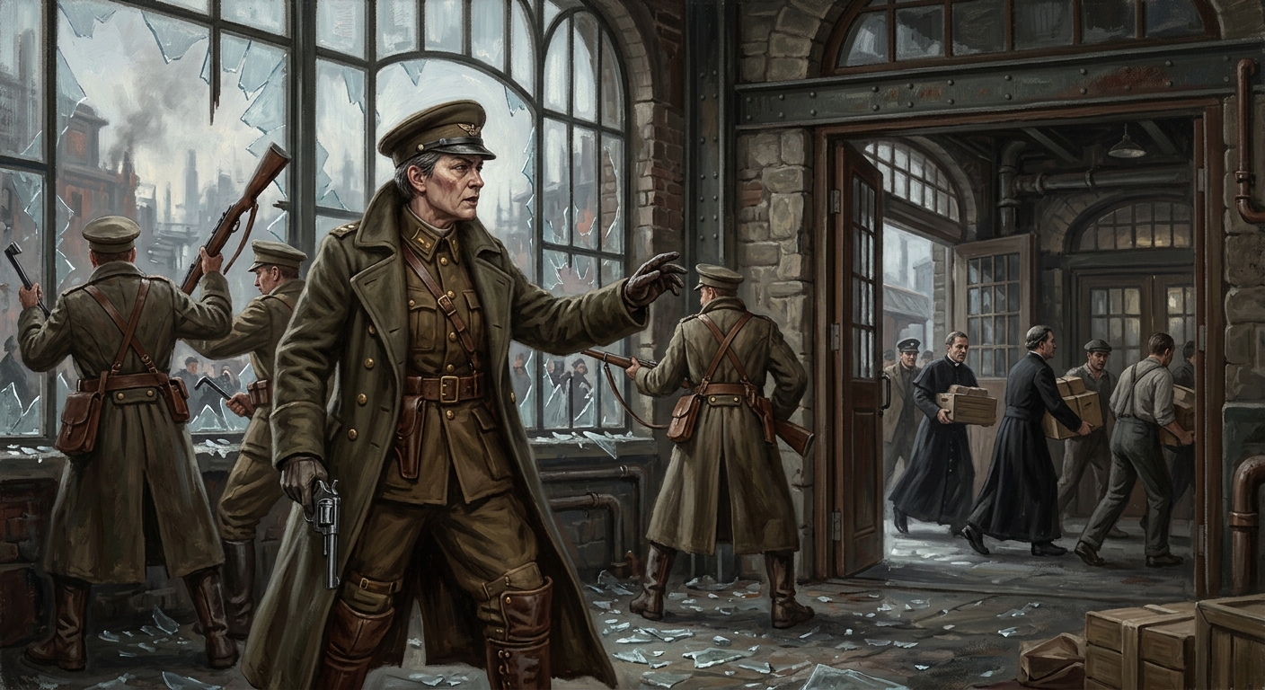Captain Mavra — Captain Mavra, rendered as oil-painting.