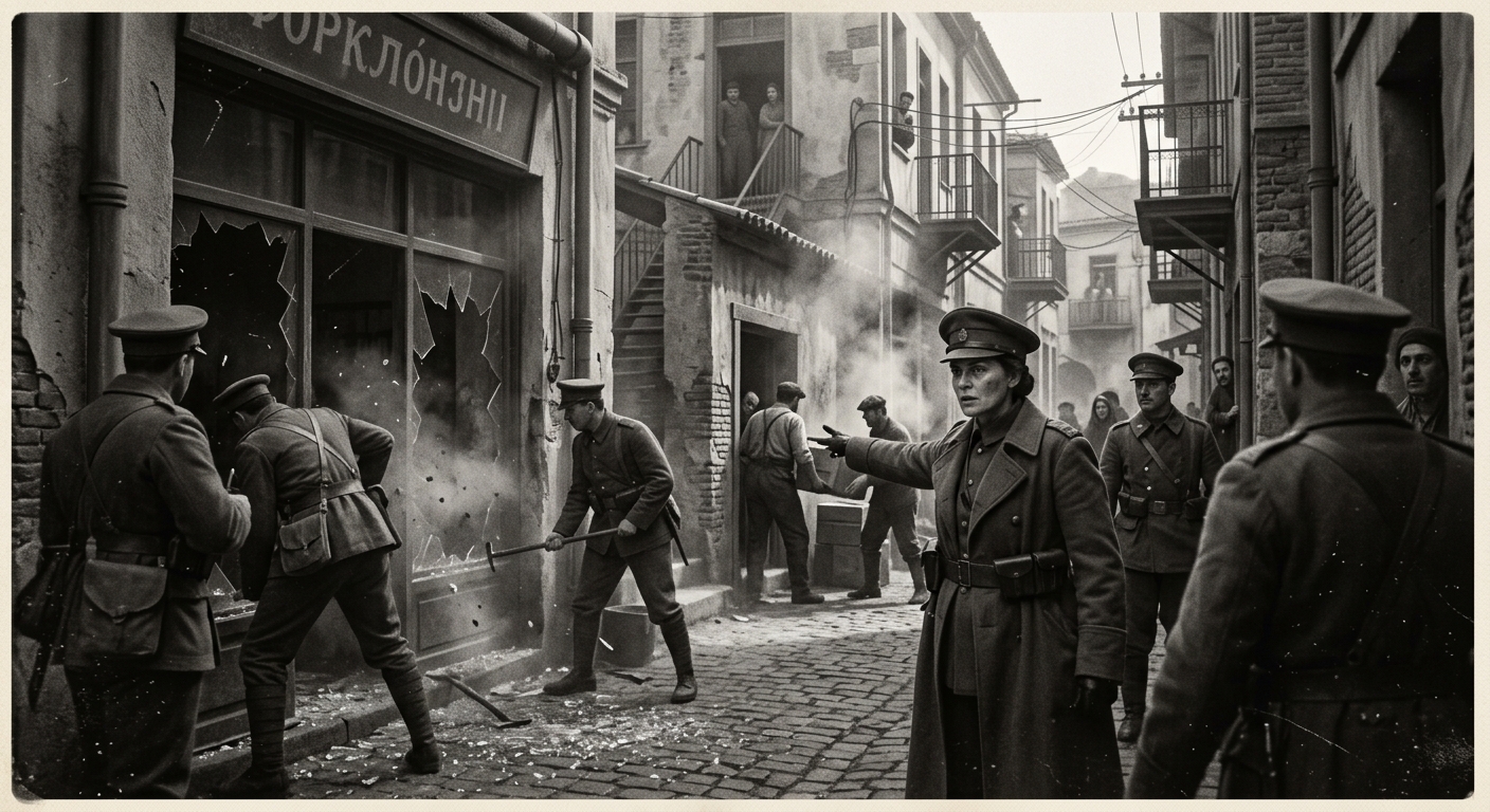 Captain Mavra — On the Noon Raid, rendered as photograph.