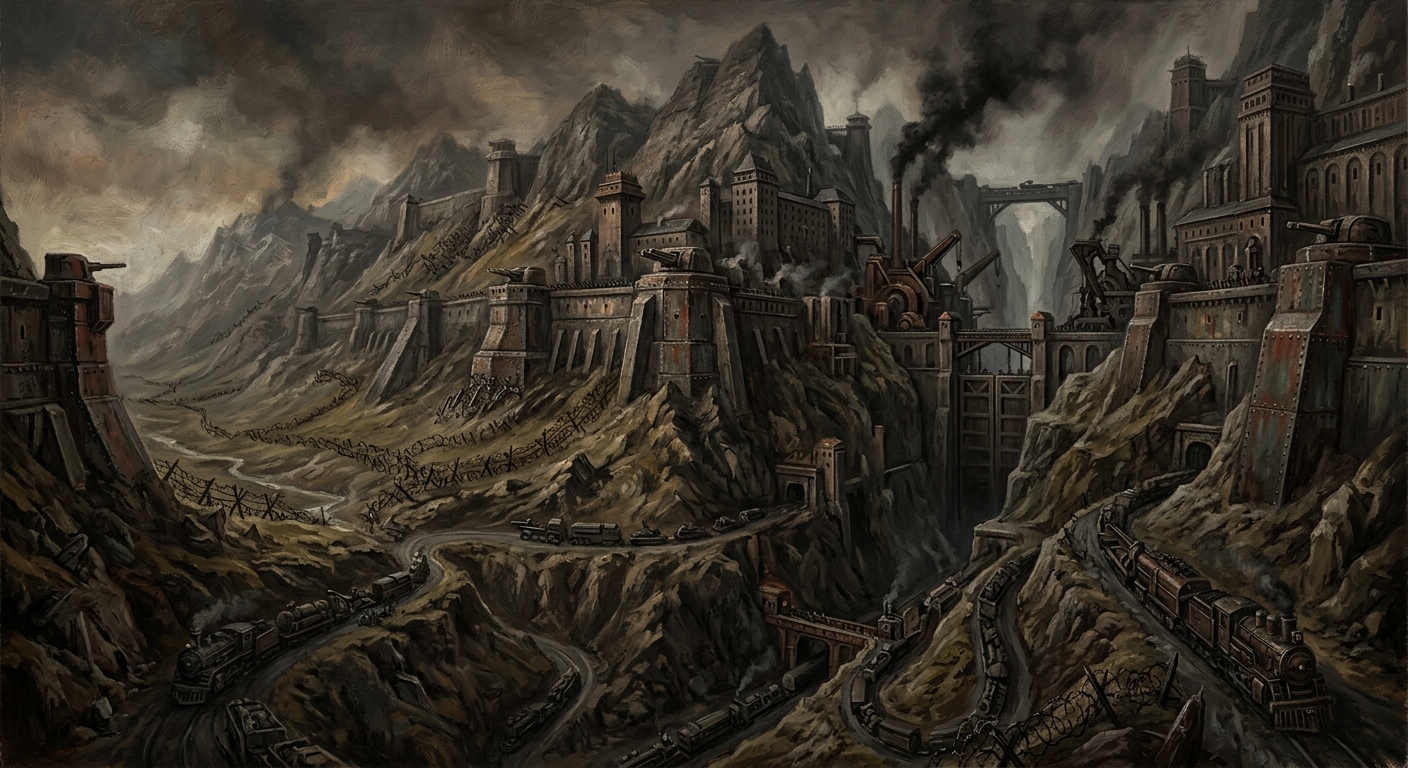Carpathians — Carpathians, rendered as oil-painting.