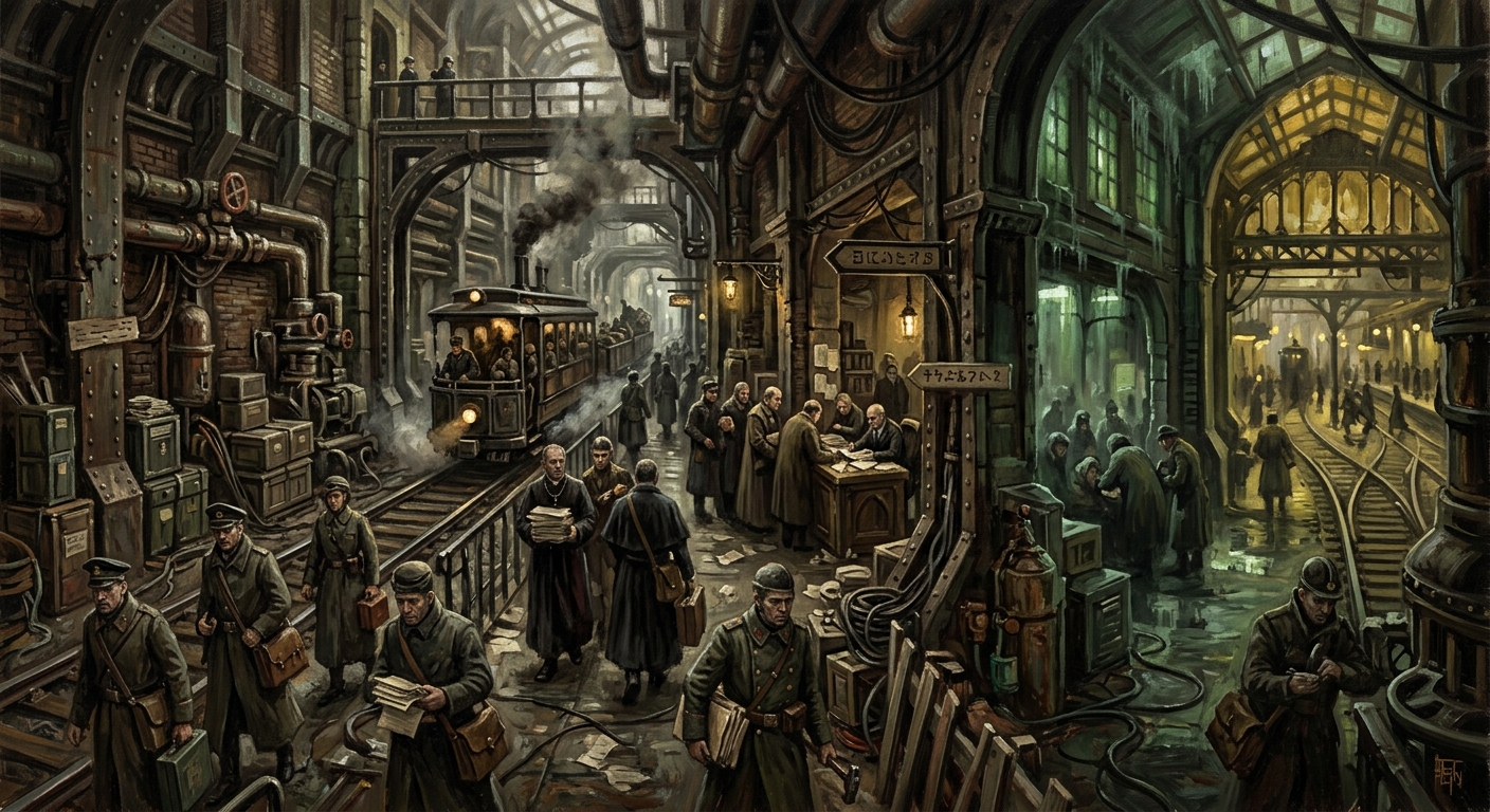 Central Corridor — Central Corridor, rendered as oil-painting.