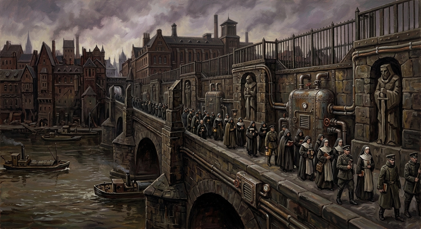 Charles Bridge — Charles Bridge, rendered as oil-painting.