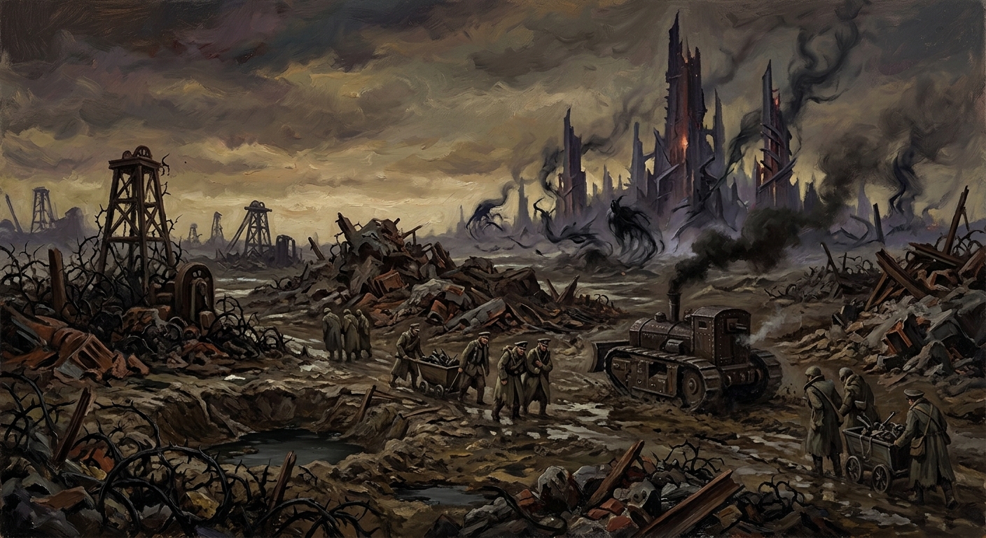 Charnel Lands — Charnel Lands, rendered as oil-painting.