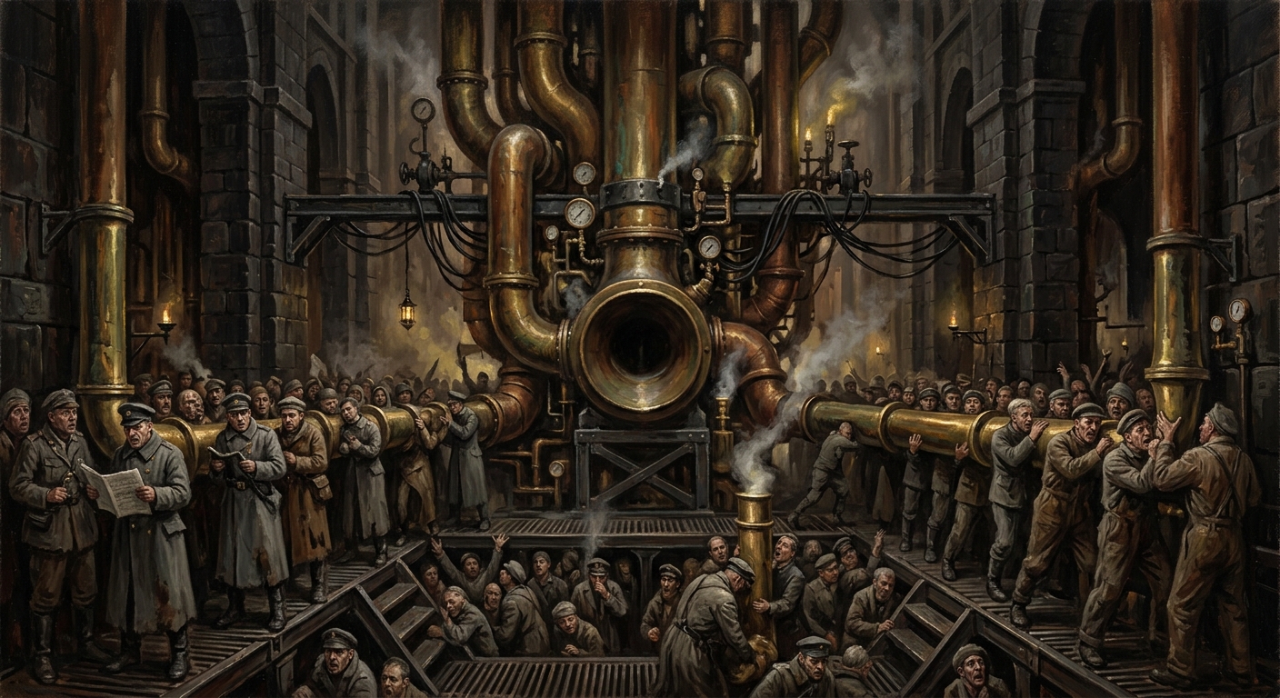 Choir Nave — Choir Nave, rendered as oil-painting.