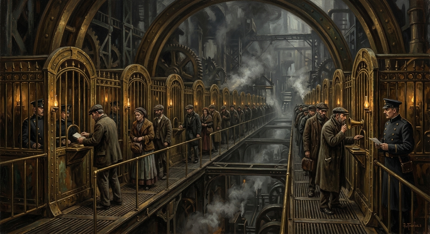 Confessional Lanes — Confessional Lanes, rendered as oil-painting.