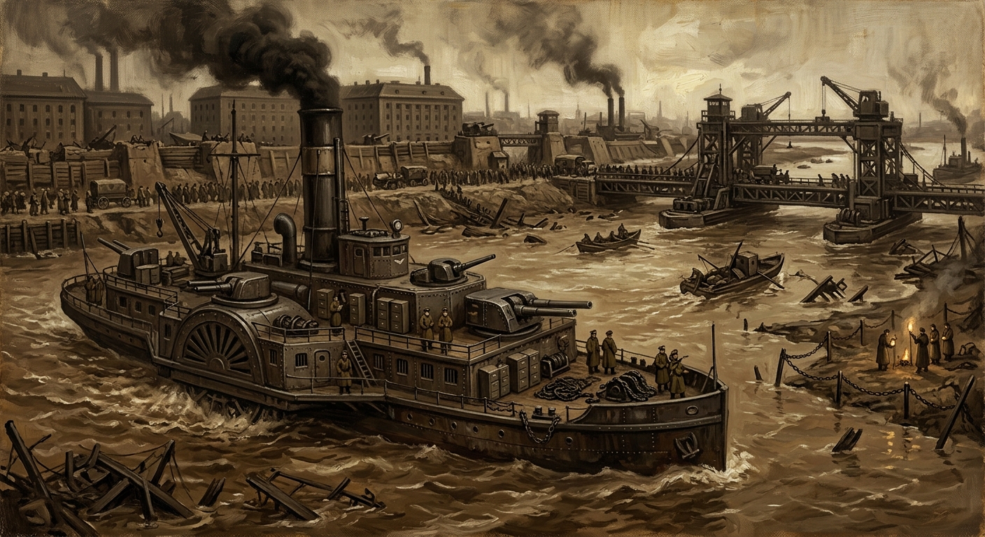 Danube — Danube, rendered as oil-painting.