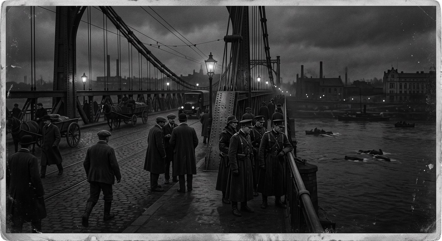 Dębnicki Bridge — On the Night It Was Chosen, rendered as photograph.