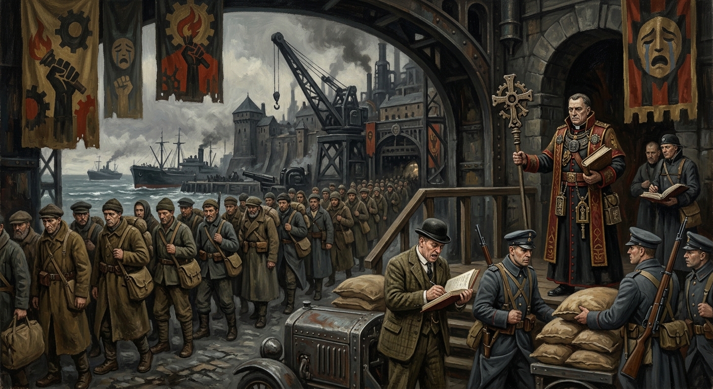 Dinan — Dinan, rendered as oil-painting.