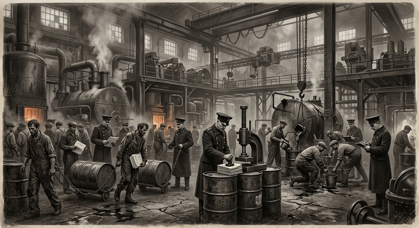 Fuel Monopoly Acts — On the Need That Made Theft Official, rendered as photograph.