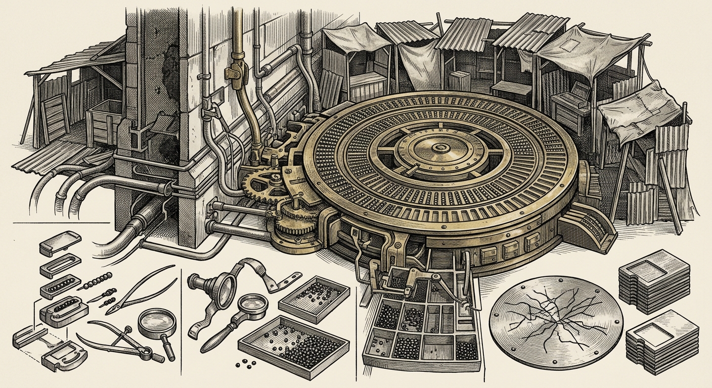 Grave-Name Market — On the Bead Vault Index, rendered as engraving.