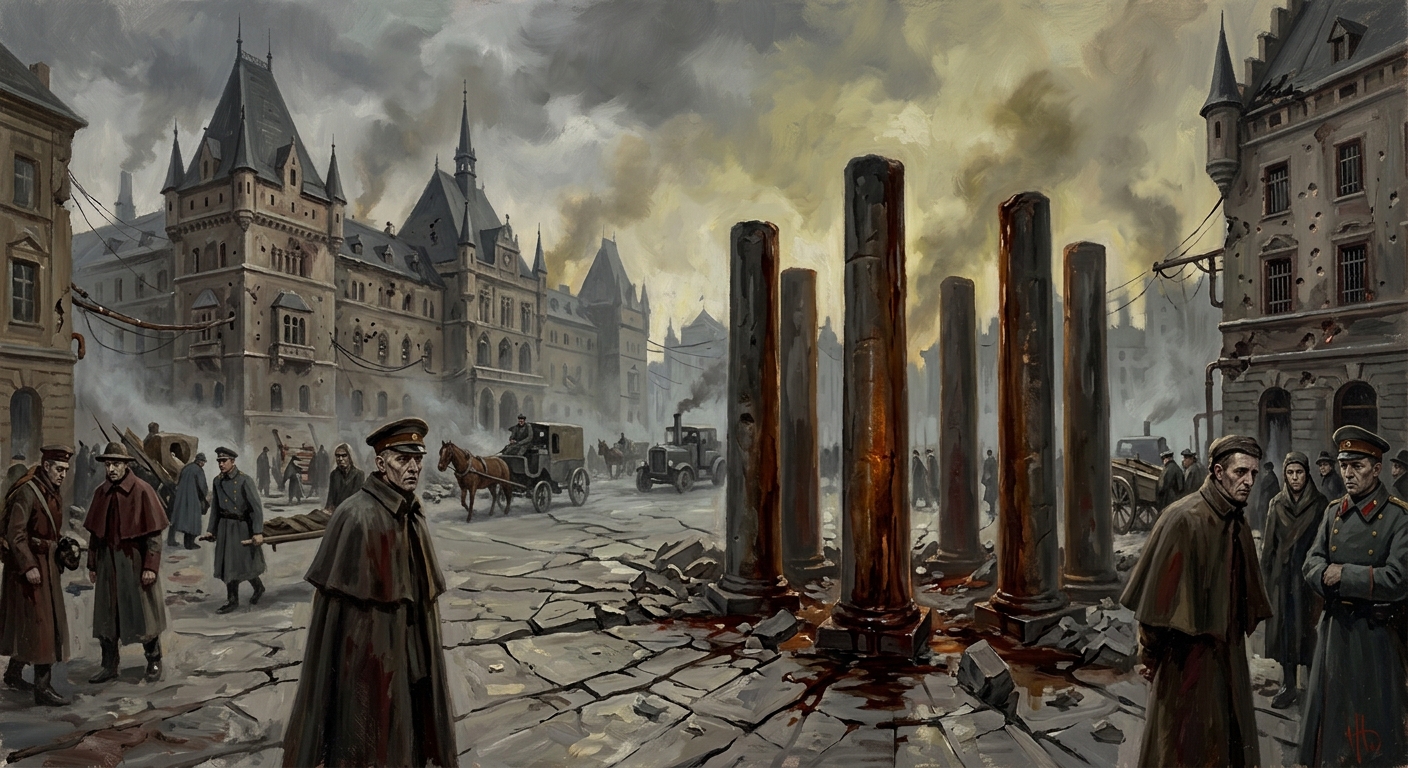 Heldenplatz — Heldenplatz, rendered as oil-painting.