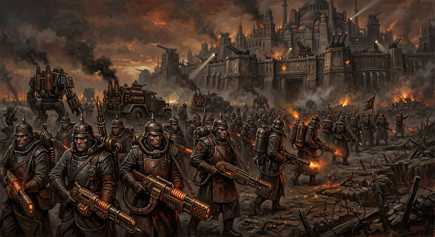 Hellbow Legion — Hellbow Legion, rendered as oil-painting.