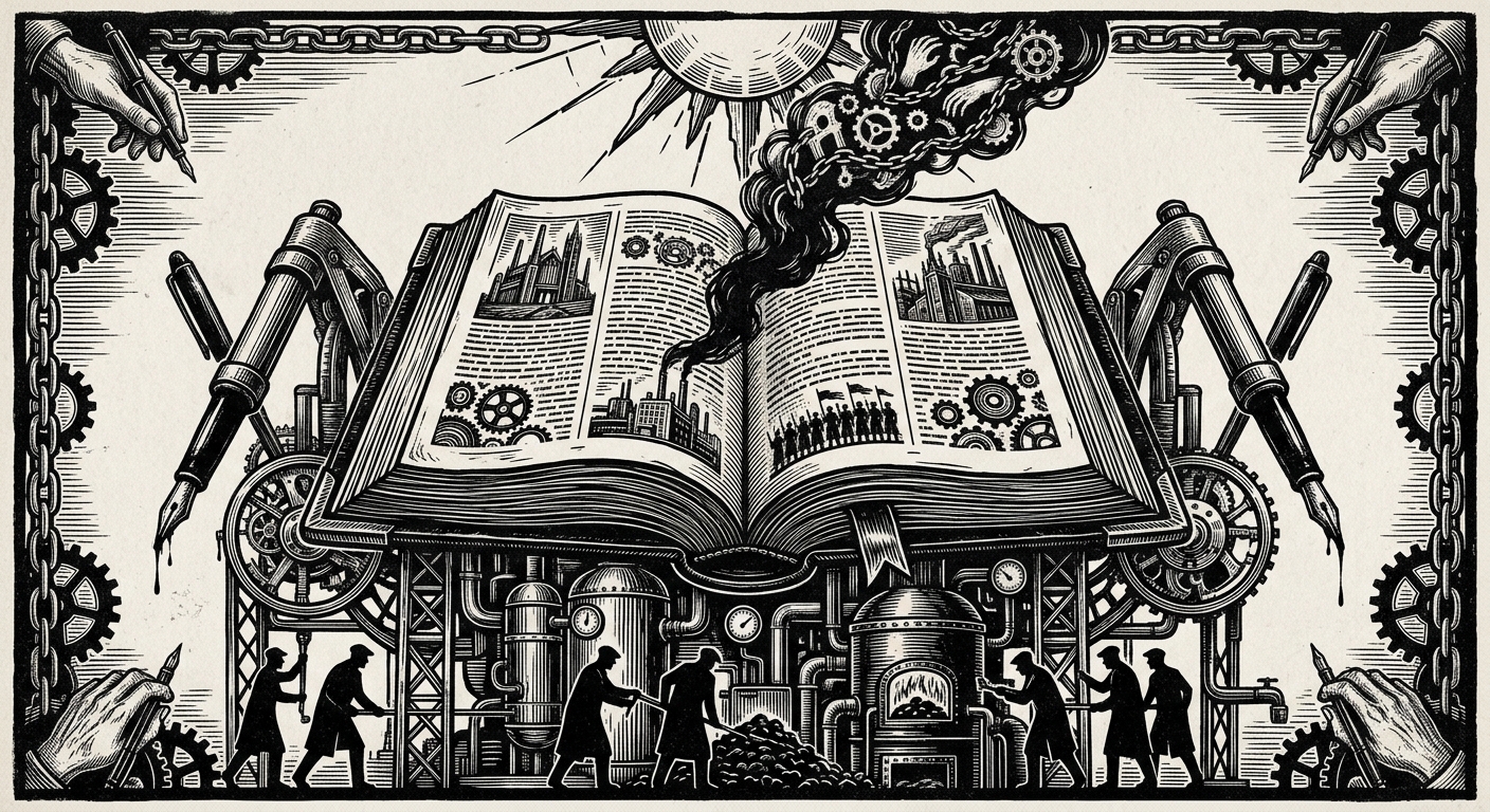 Hieromnemon Valerius Drax — On the Sacred Ledger, rendered as woodcut.