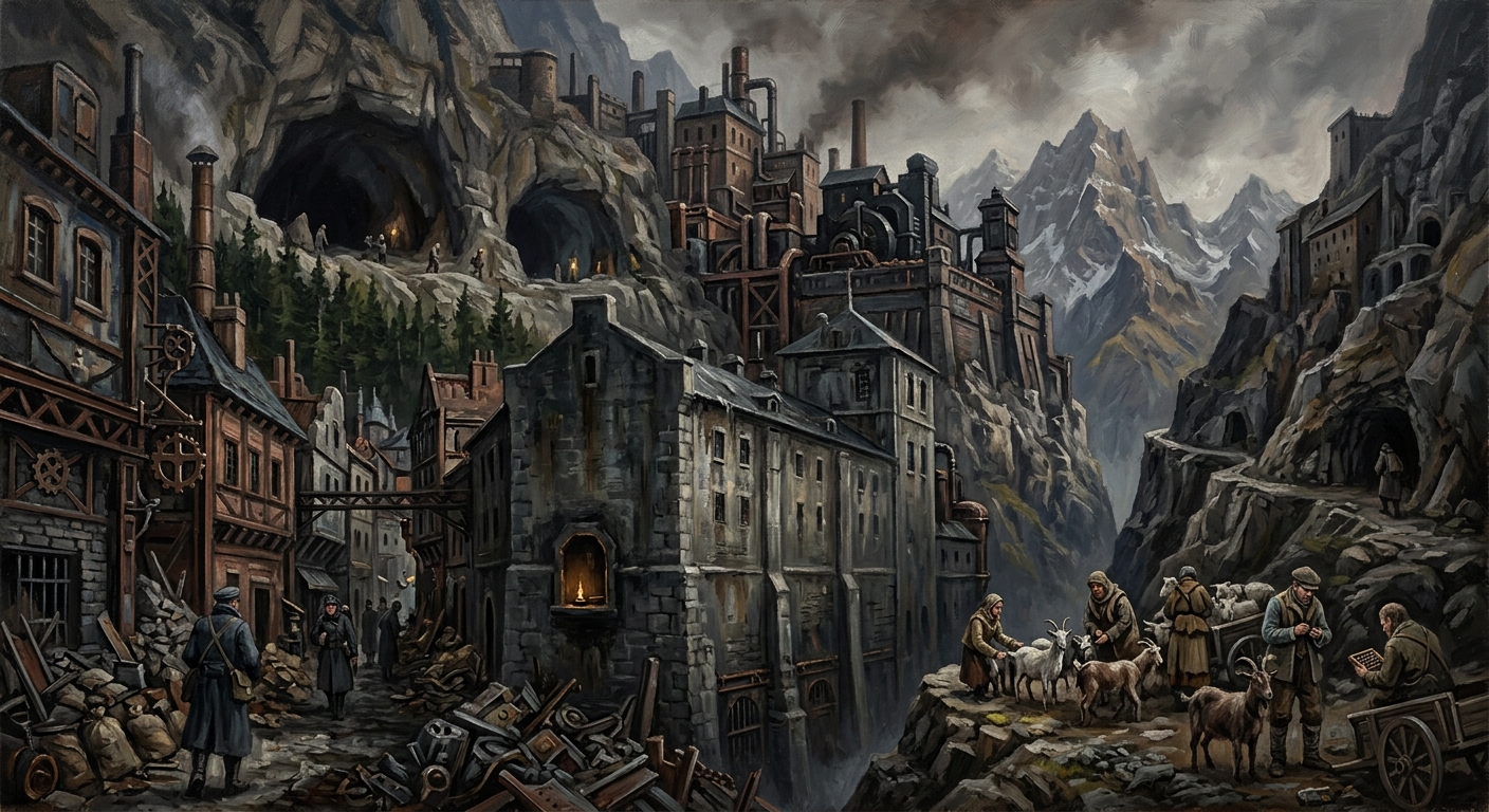 Innsbruck — Innsbruck, rendered as oil-painting.