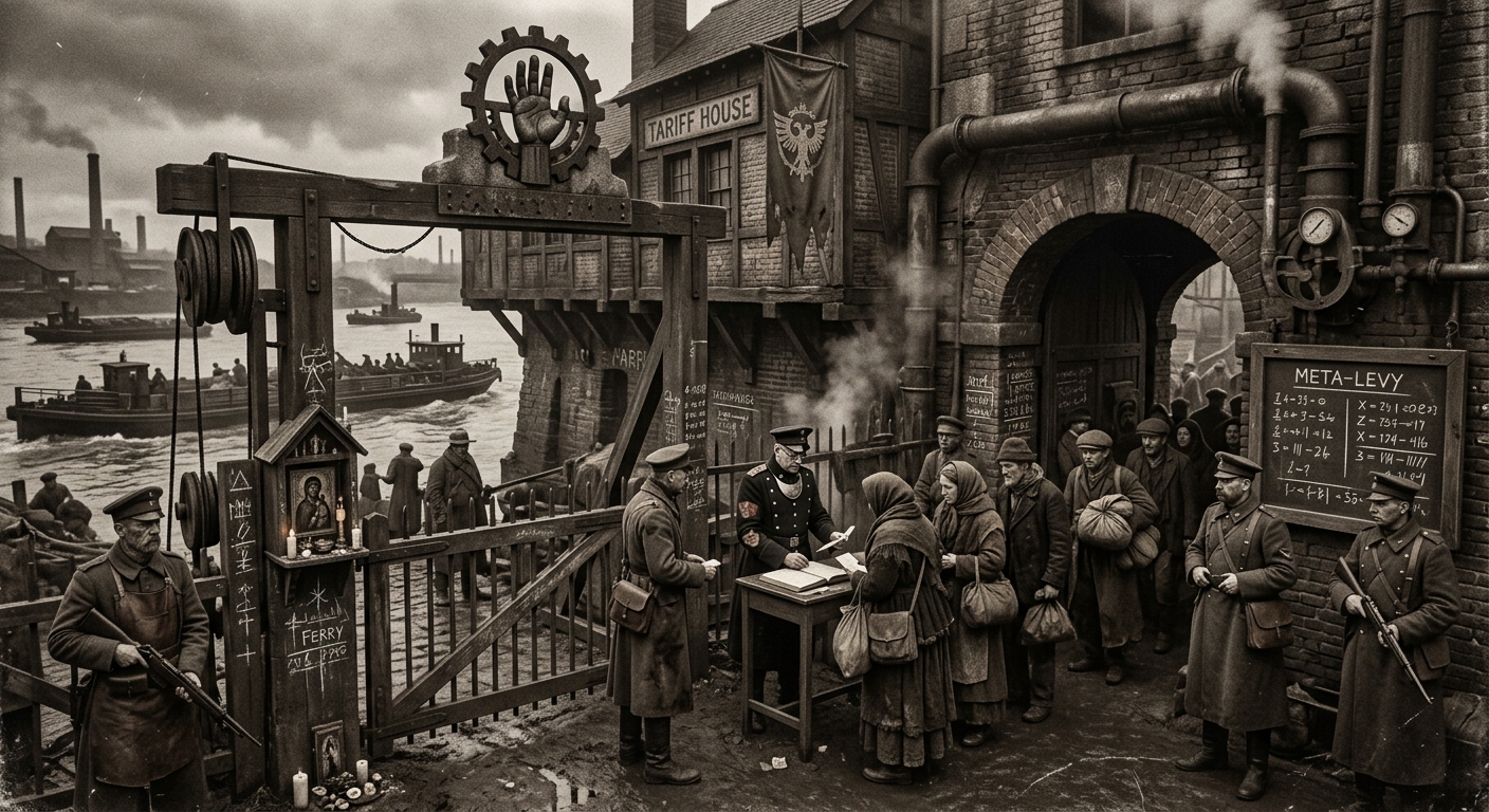Moselle — On the Tariff Houses and the Hand, rendered as photograph.