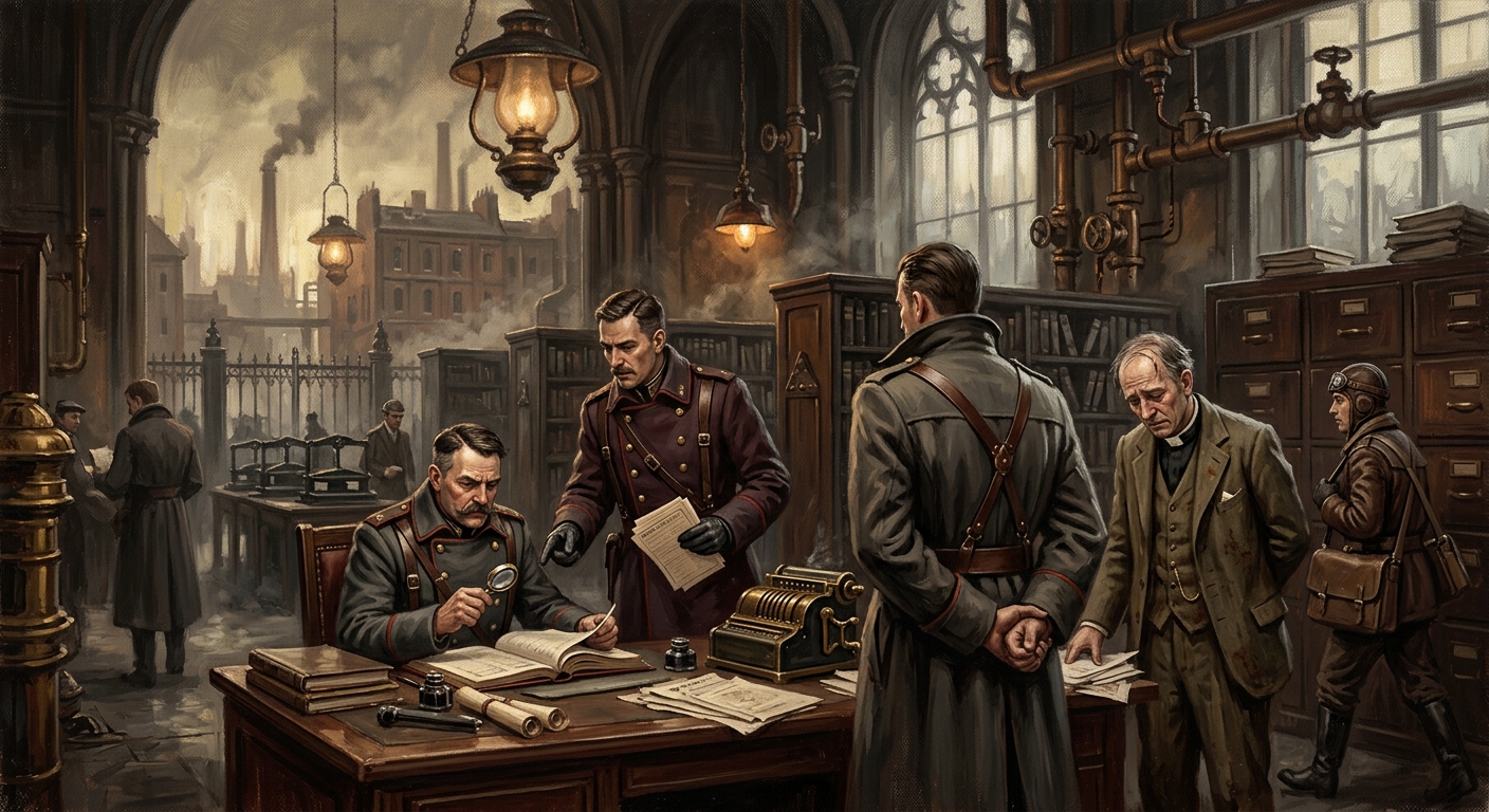 Order of Severance — Order of Severance, rendered as oil-painting.